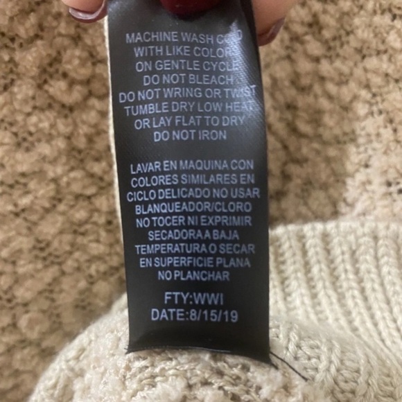 Fashion Nova After Dark Taupe Hooded Sweatshirt Plus Size 1X Women’s - Picture 12 of 15